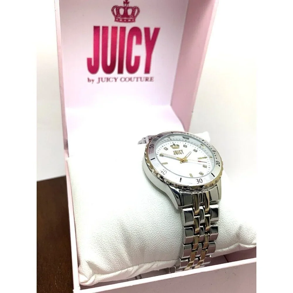 Juicy By Juicy Couture Women's Watch JC/5021 Quartz White Dial Two Tone Steel